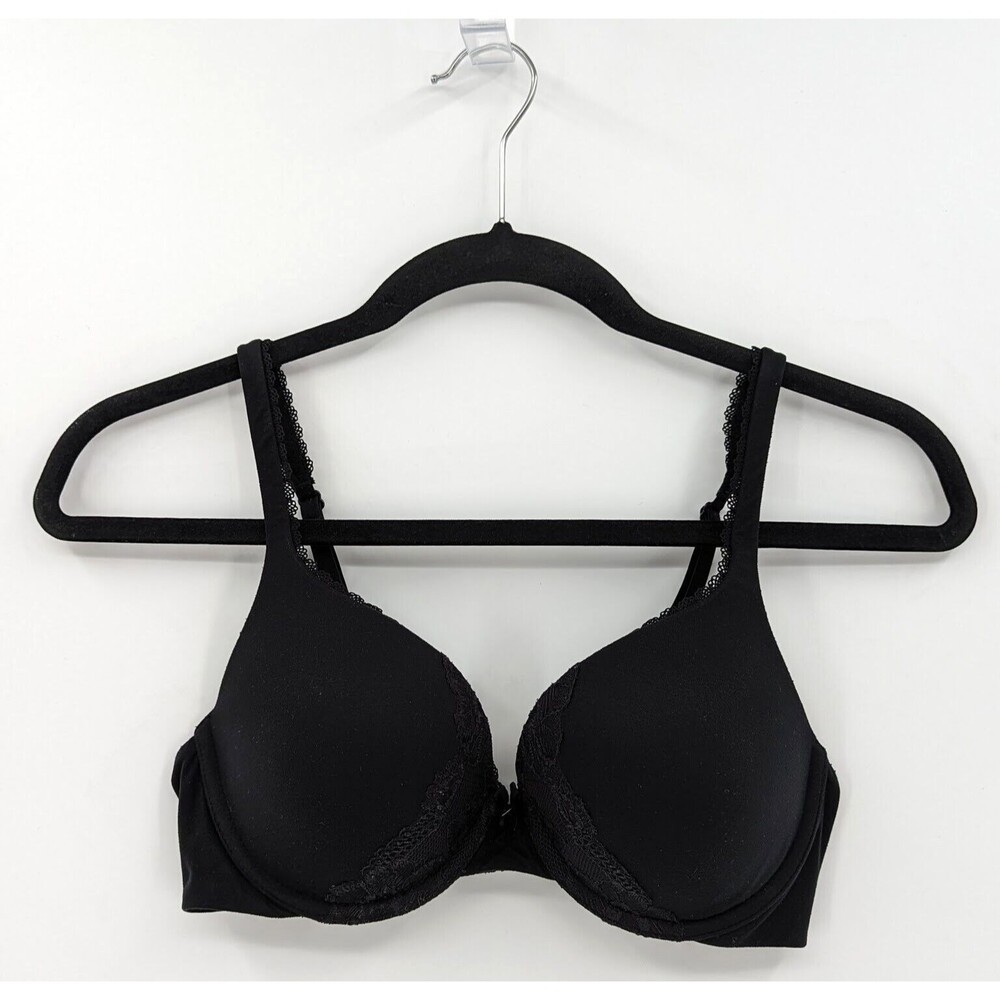 Victoria's Secret Bra Women’s 34C Black Padded Perfect Coverage